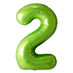 "34"" Green Number 2 Balloon"