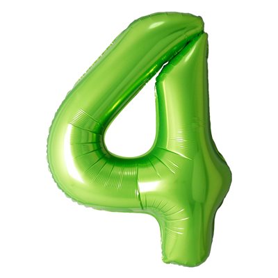 "34"" Green Number 4 Balloon"