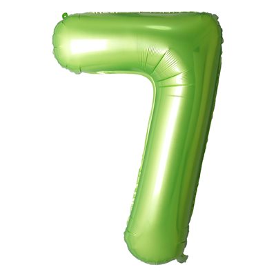 "34"" Green Number 7 Balloon"