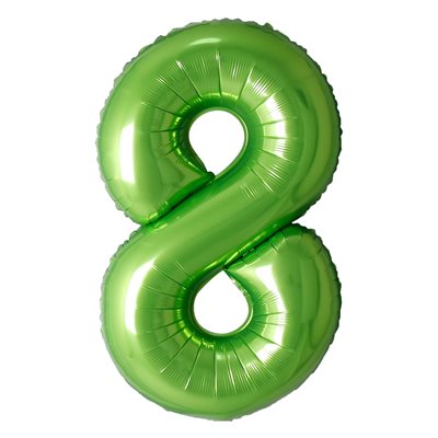 "34"" Green Number 8 Balloon"