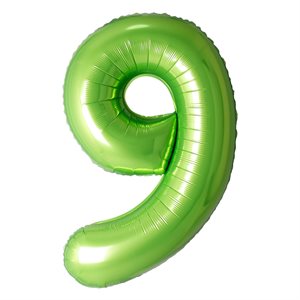 "34"" Green Number 9 Balloon"