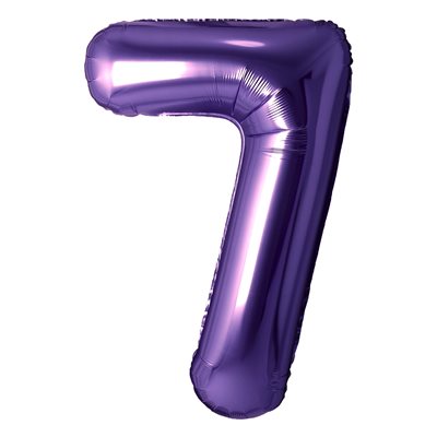 "34"" Purple Number 7 Balloon"