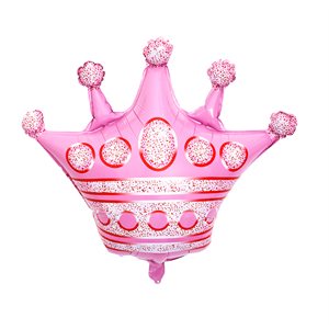 "Ballon couronne rose 25"""