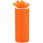 TULLE FIN - ORANGE -6"X25VGES