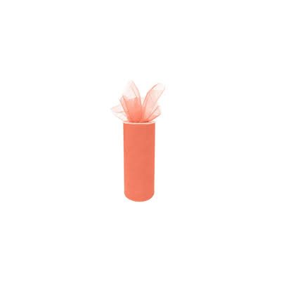 TULLE FIN CORAIL 6''X25 VGS