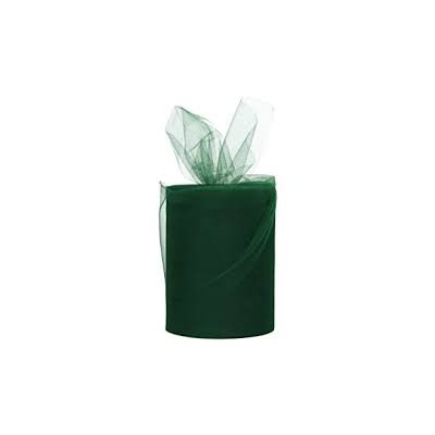 TULLE FIN VERT FORET 6"X25VGE